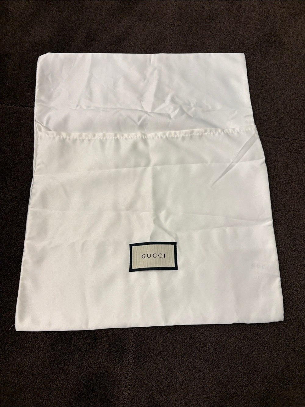 Gucci white dust bag